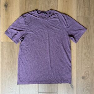 Travis Mathew Heathered Purple Short Sleeve Tee